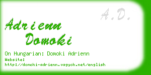 adrienn domoki business card